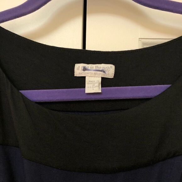 A Pea in the Pod Faux-wrap Maternity Dress - Picture 9 of 10